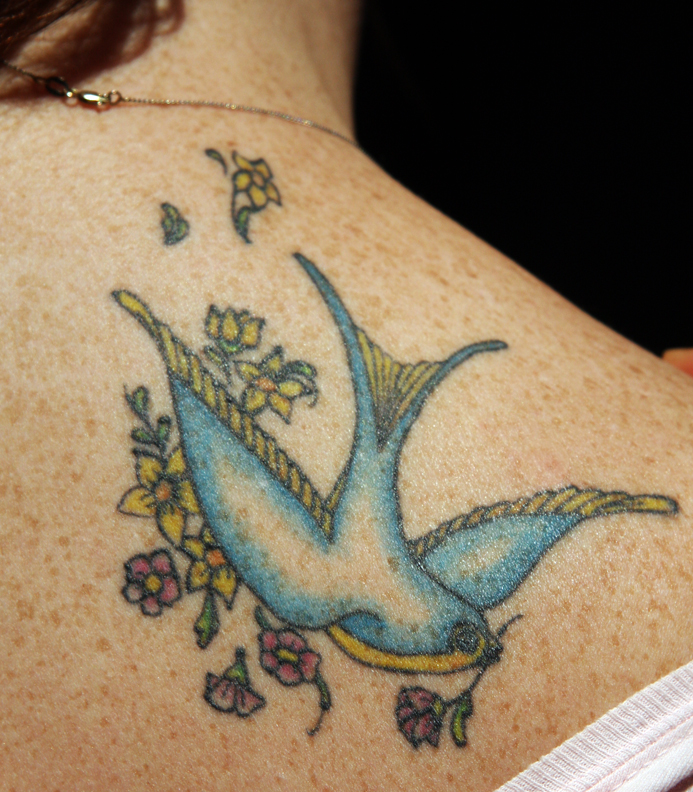 Swallow tattoo